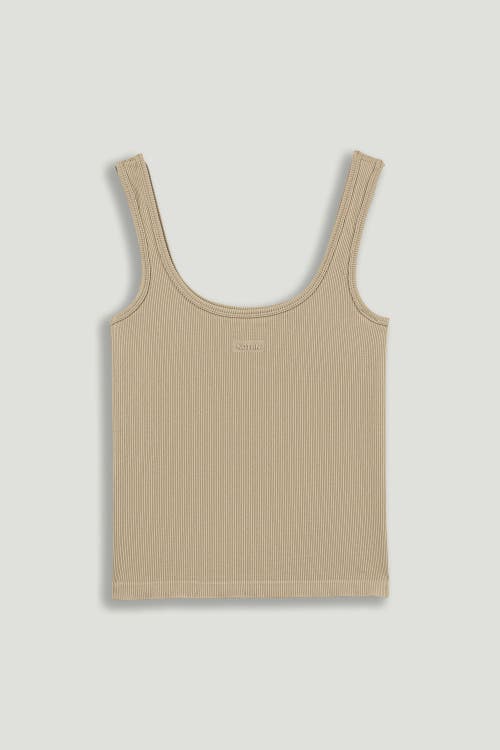 Nocturne Printed Sleeveless Crop Top In Neutral