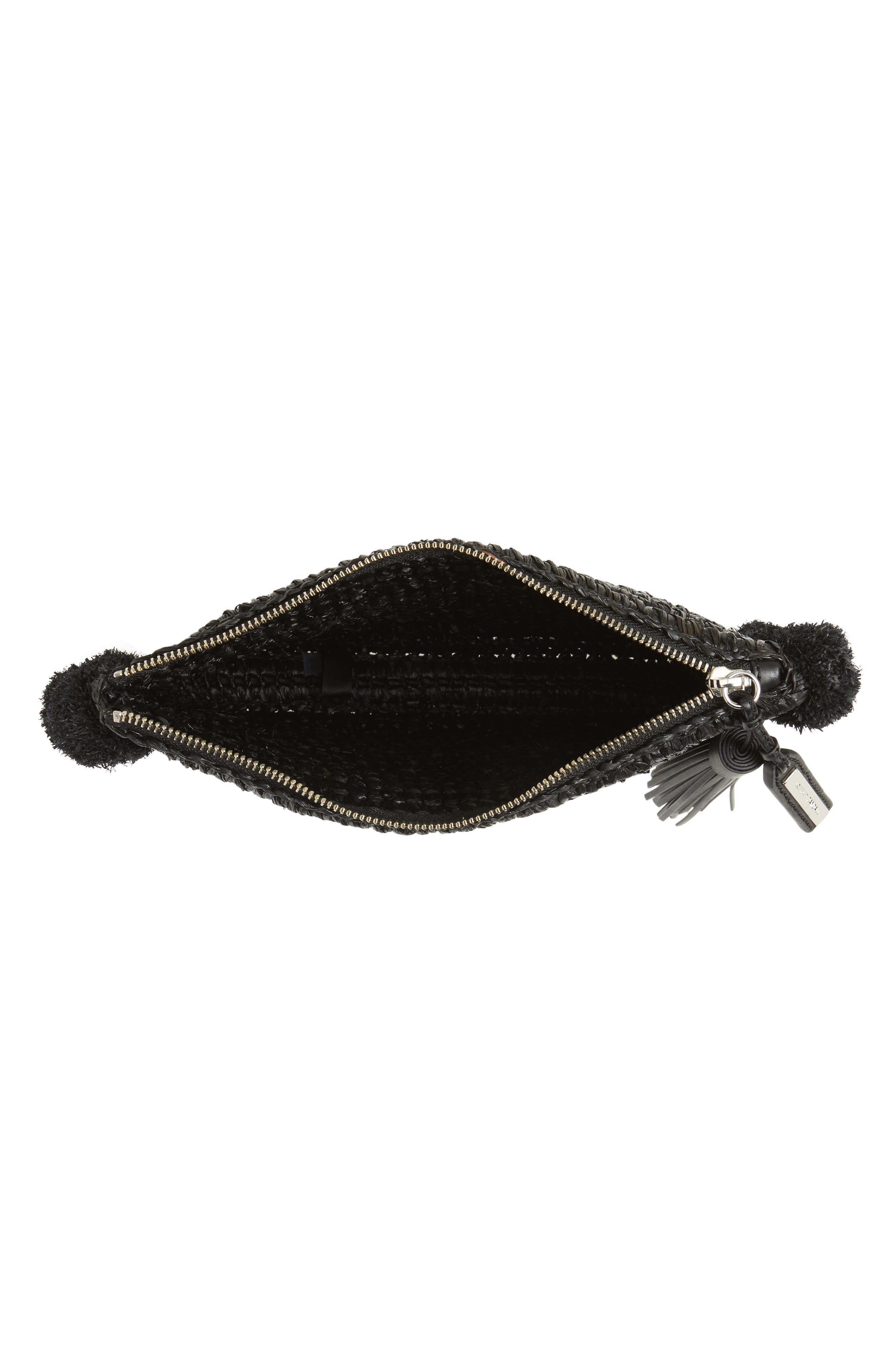 Loeffler Randall Straw Tassel Pouch, Alternate, color, 