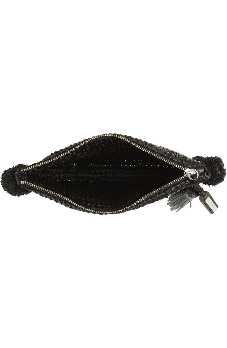Loeffler Randall Straw Tassel Pouch, Alternate, color,