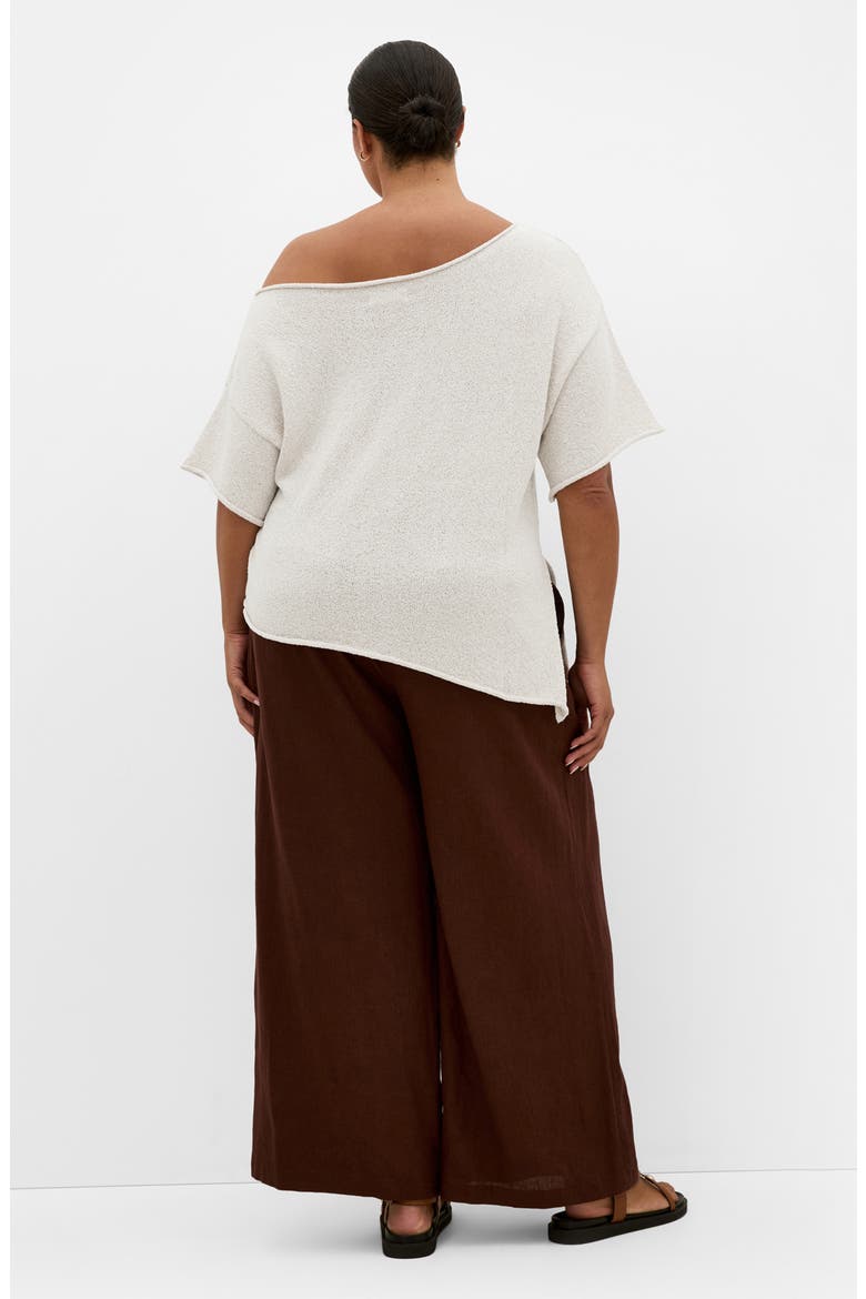 One-Shoulder Top, Alternate, color, NATURAL