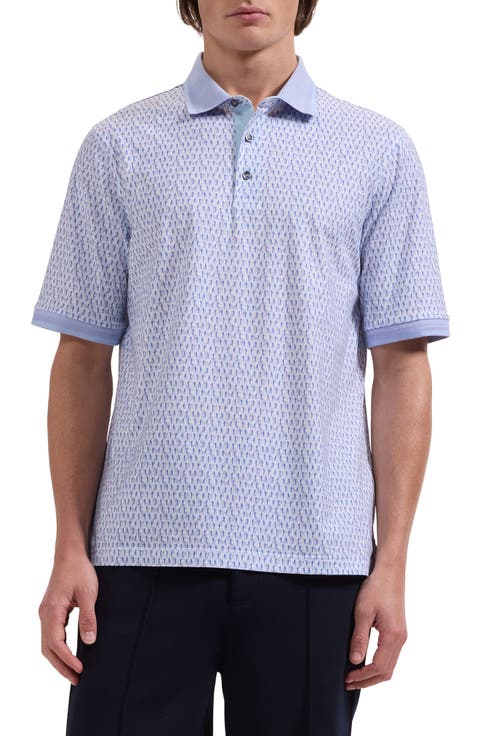 Vance OoohCotton® Golfer Print Polo