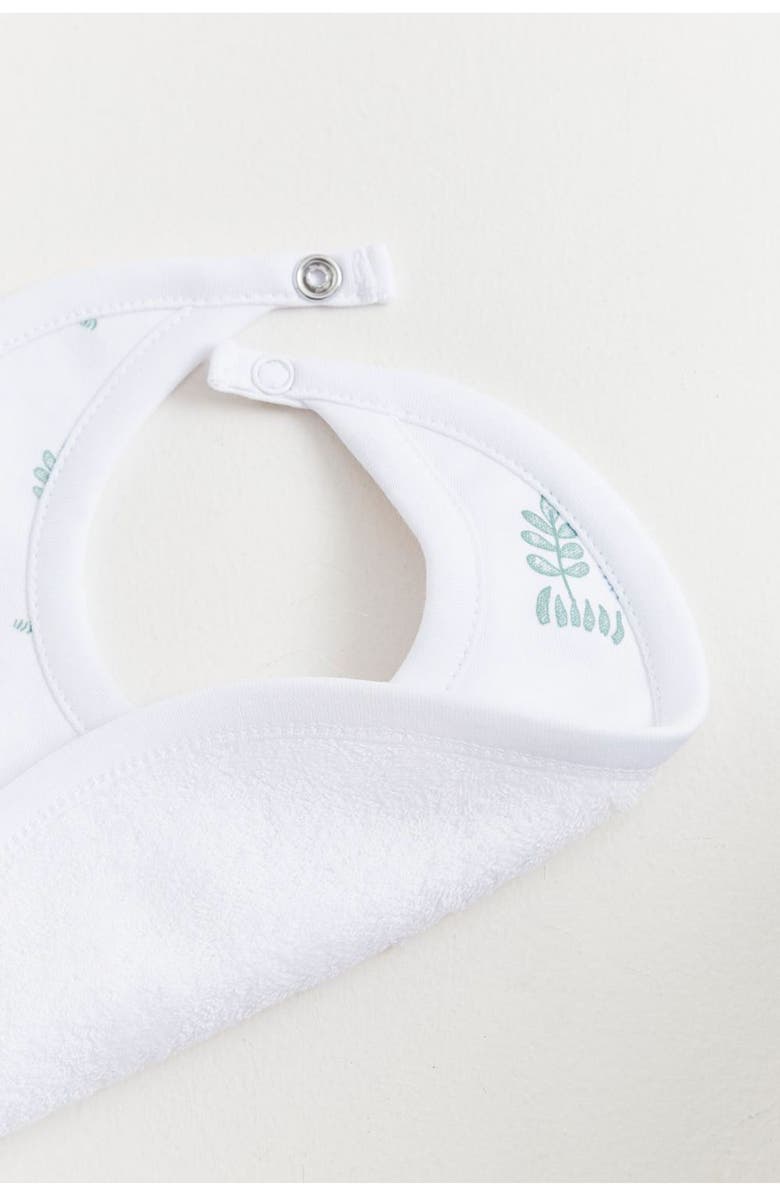 Babycottons Premium Peruvian Pima Cotton Simone Small Bib For Infant, Alternate, color, White