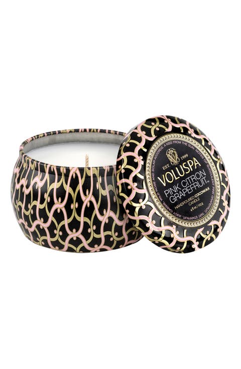 Pink Citron Grapefruit Mini Tin Candle