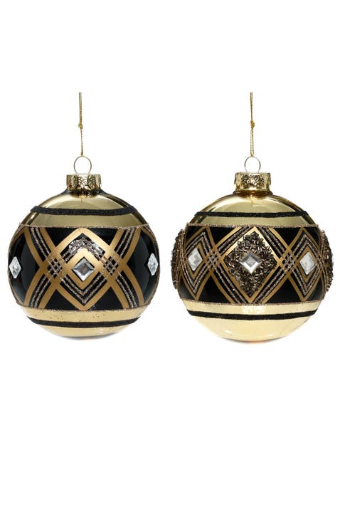 Geometric Jeweled Ornament, Box of 6