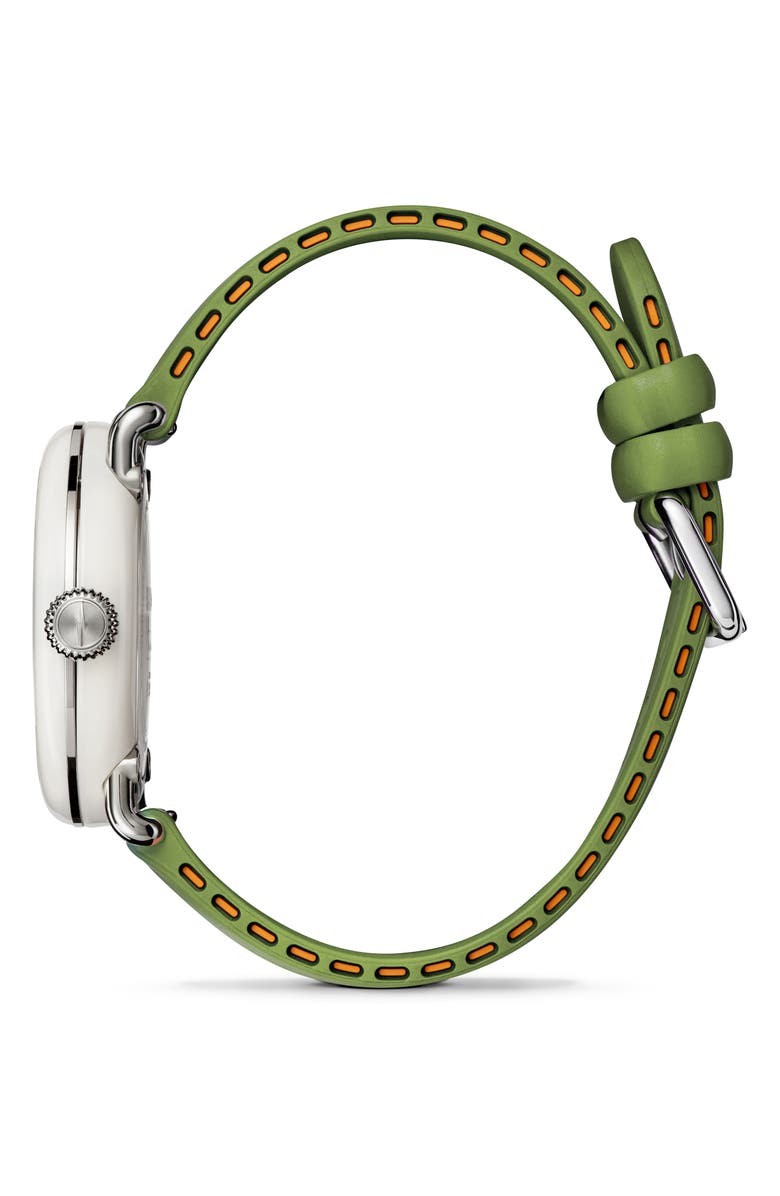 Shinola Detrola Rubber Strap Watch, 41mm, Alternate, color, Deep Olive