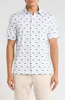 Bugatchi OoohCotton® Short Sleeve Button-Up Shirt