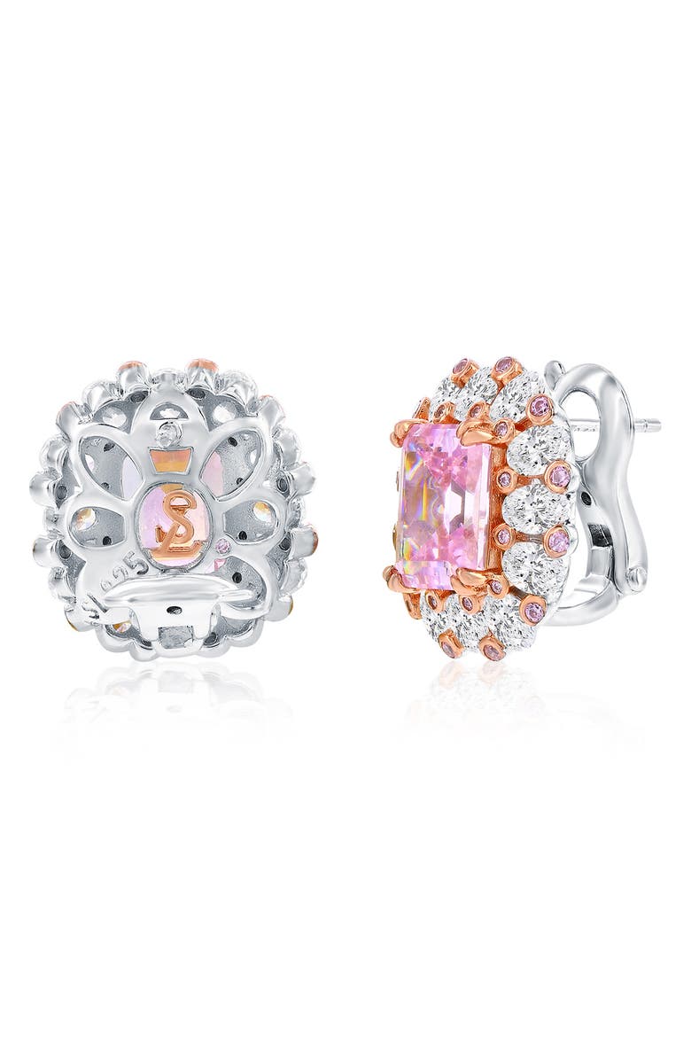 SUZY LEVIAN Gala Two-Tone Stud Earrings, Alternate, color, Pink