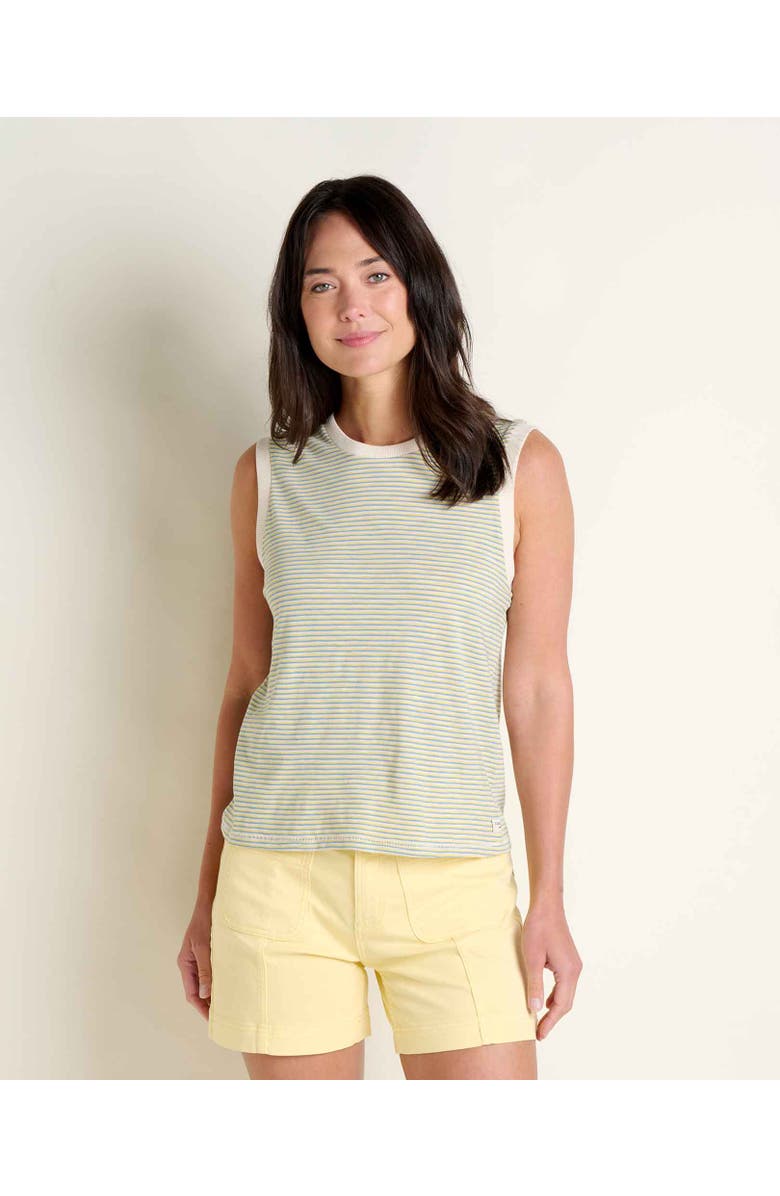 Toad & Co Women's Boundless Jersey Tank, Main, color, Almond Pattern