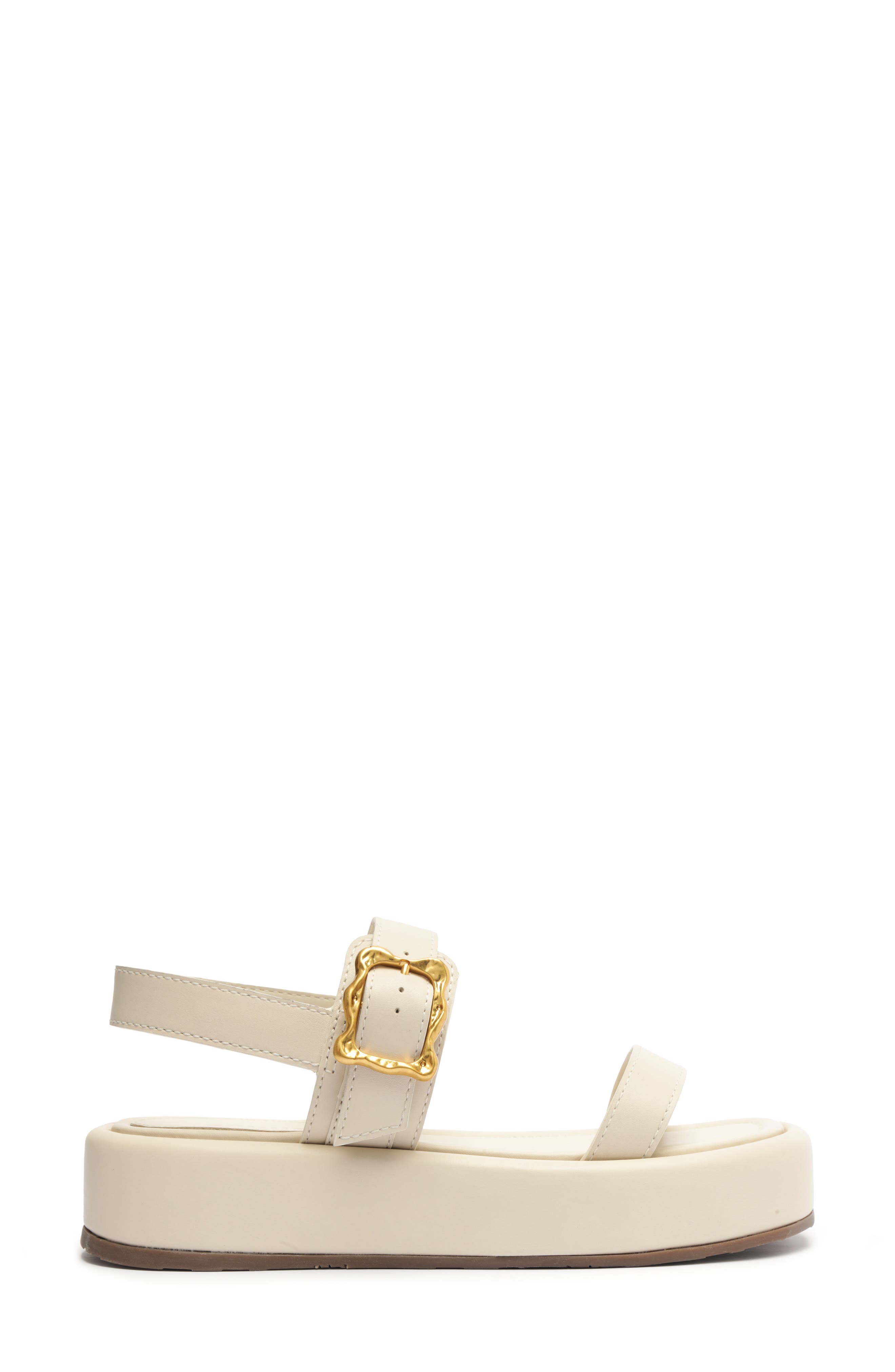 Wavy Ankle Strap Platform Sandal, Alternate, color, PEARL