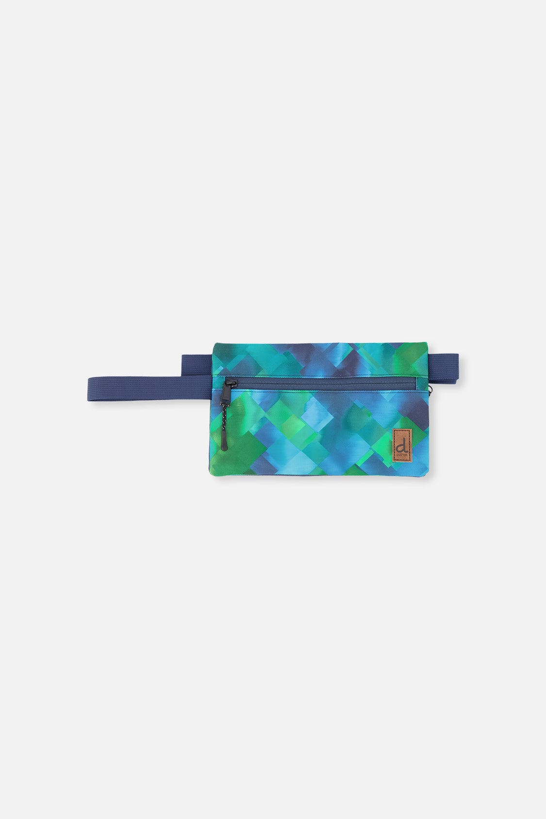 Diamond Durable Practical Compact Pencil Case, Main, color, Blue Diamond Print
