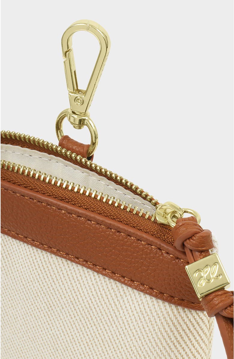 Katie Loxton Clip On Sunglasses Case, Alternate, color, Canvas/ Cognac
