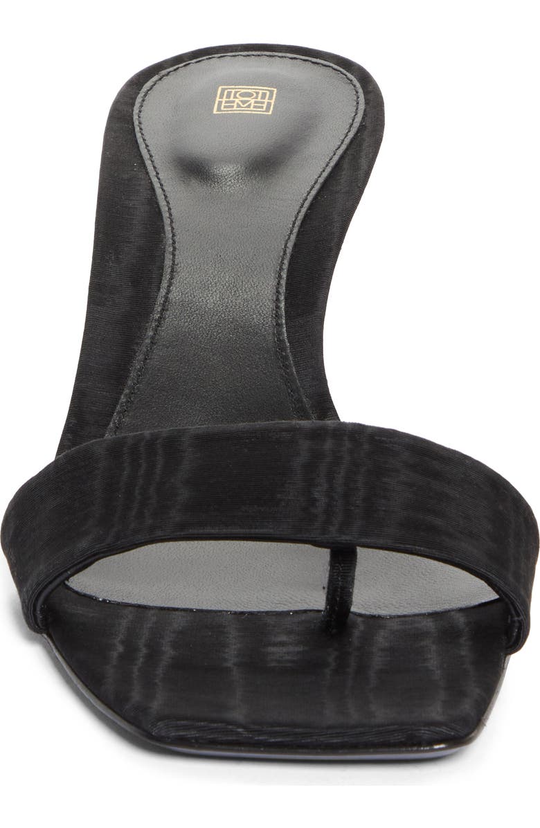 TOTEME Square Toe Kitten Heel Satin Sandal, Alternate, color,