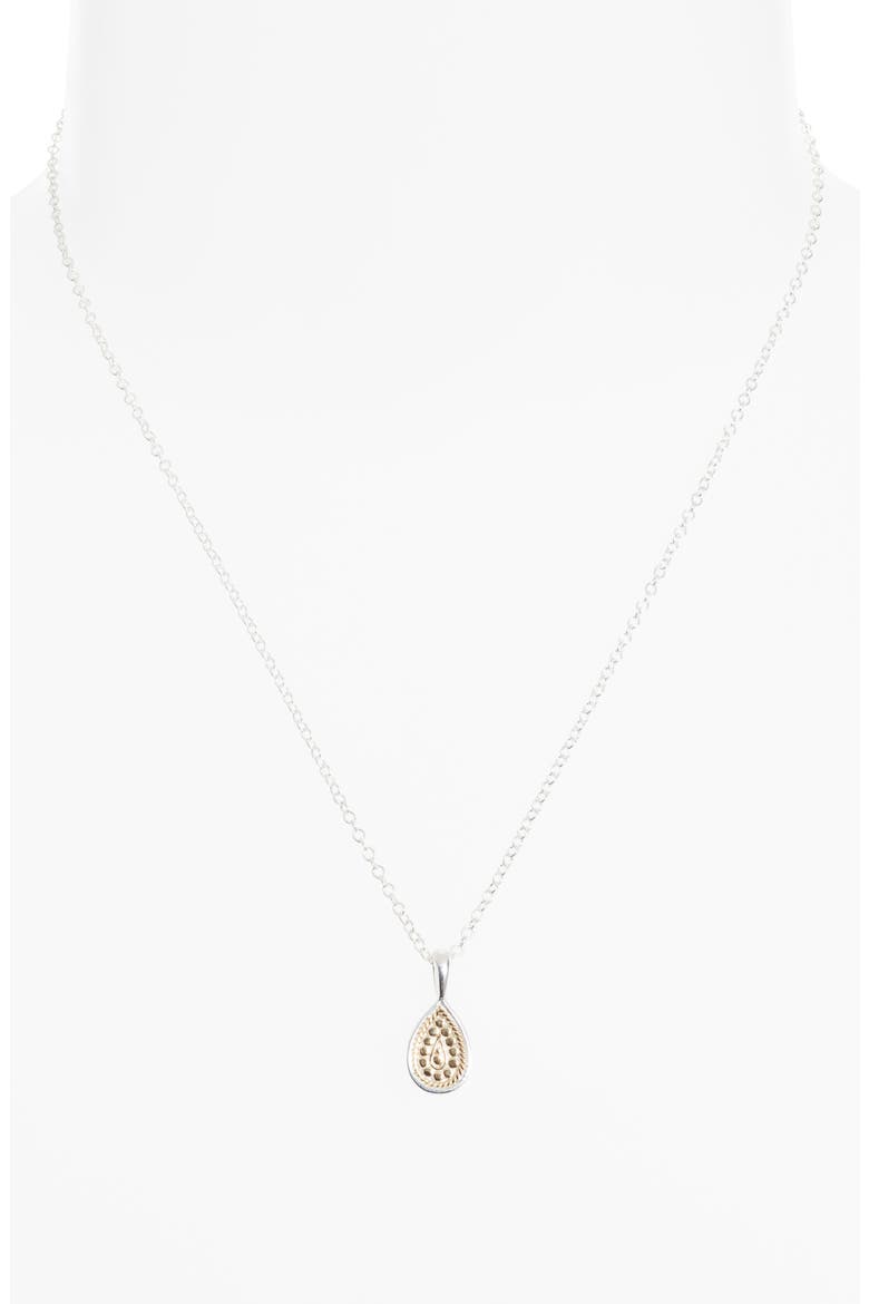 Mini Drop Necklace, Alternate, color, TWO-TONE