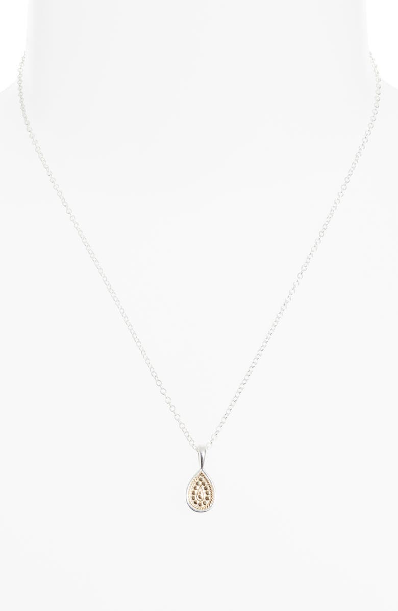 Anna Beck Mini Drop Necklace, Alternate, color, Two-Tone