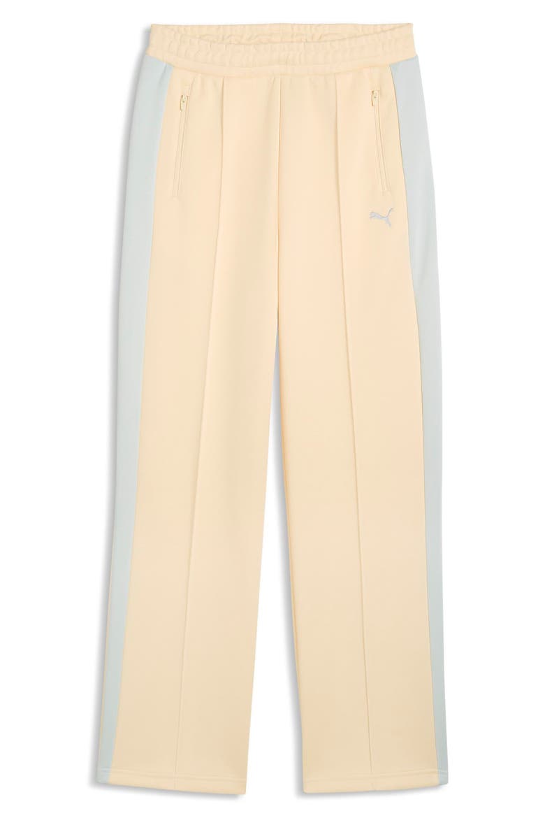 T7 Always On Straight Leg Track Pants, Alternate, color, BUTTERCREAM/ CREME DE MINT
