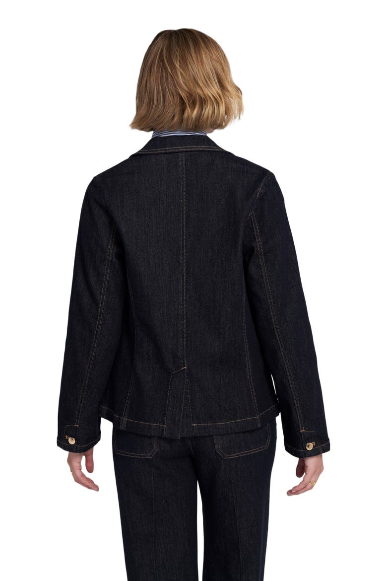 Denim Blazer Jacket, Alternate, color, Indigo