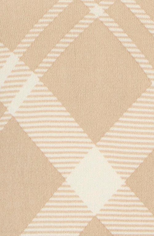 Barbour Savannah Plaid Mock Neck Cotton Sweater In Neutral