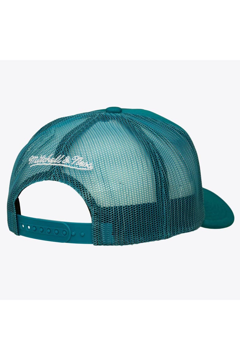 Men's Mitchell & Ness Teal San Jose Sharks Head Coach Trucker Adjustable Hat, Alternate, color, Teal