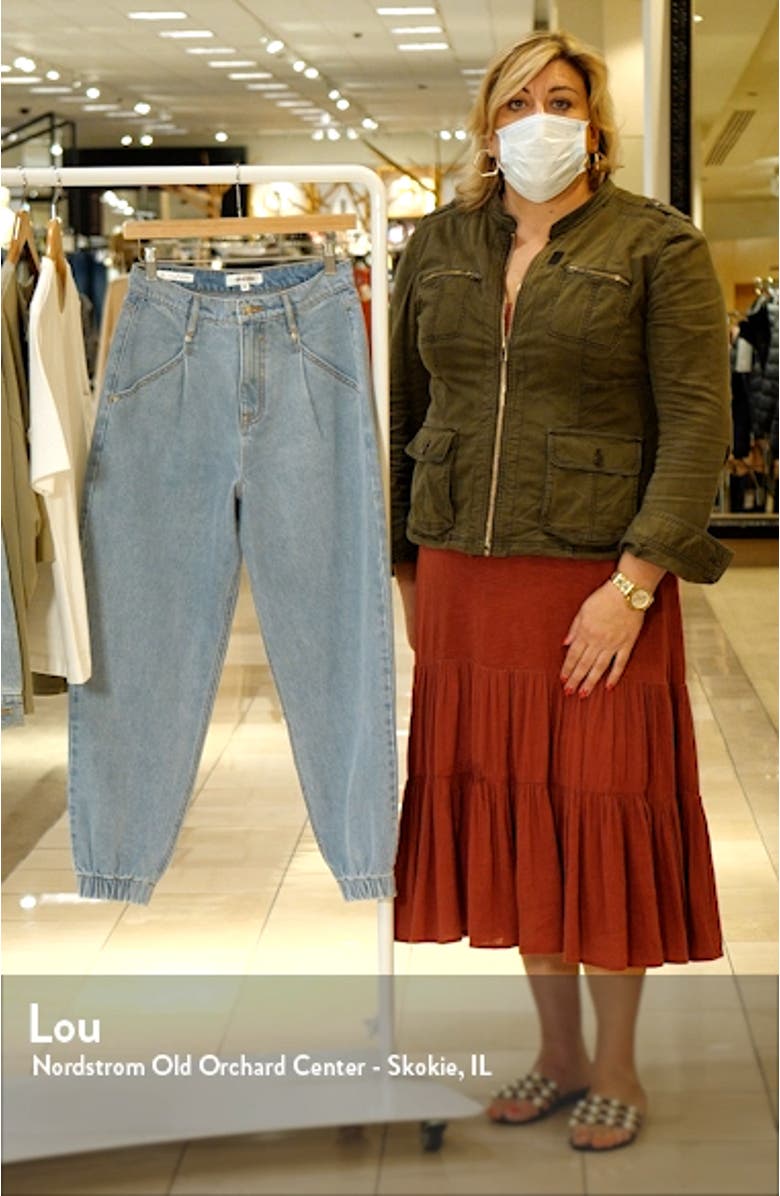 Pleated High Waist Balloon Jeans, sales video thumbnail