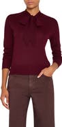 KOBI HALPERIN Felicity Tie Neck Merino Wool Sweater