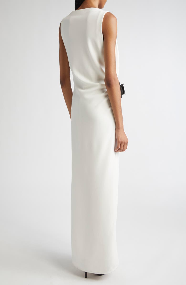 Proenza Schouler Indria Sleeveless Double Crepe Dress, Alternate, color, White