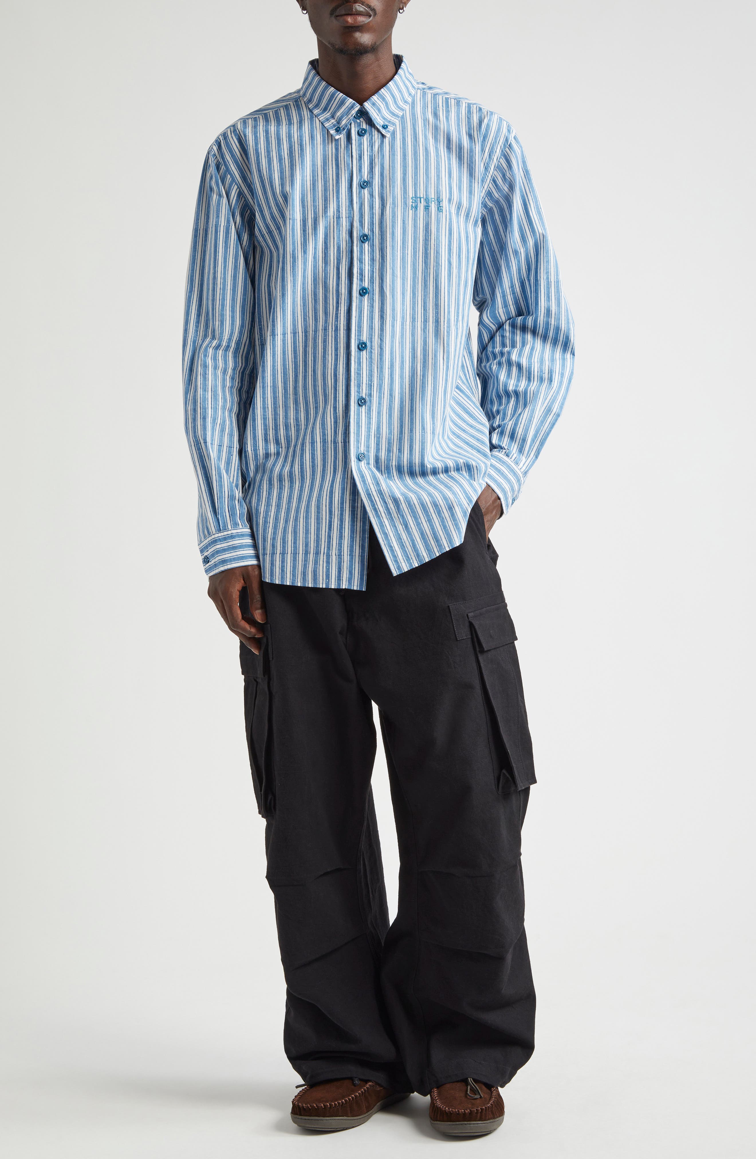 Office Stripe Organic Cotton Button-Down Shirt - image 2