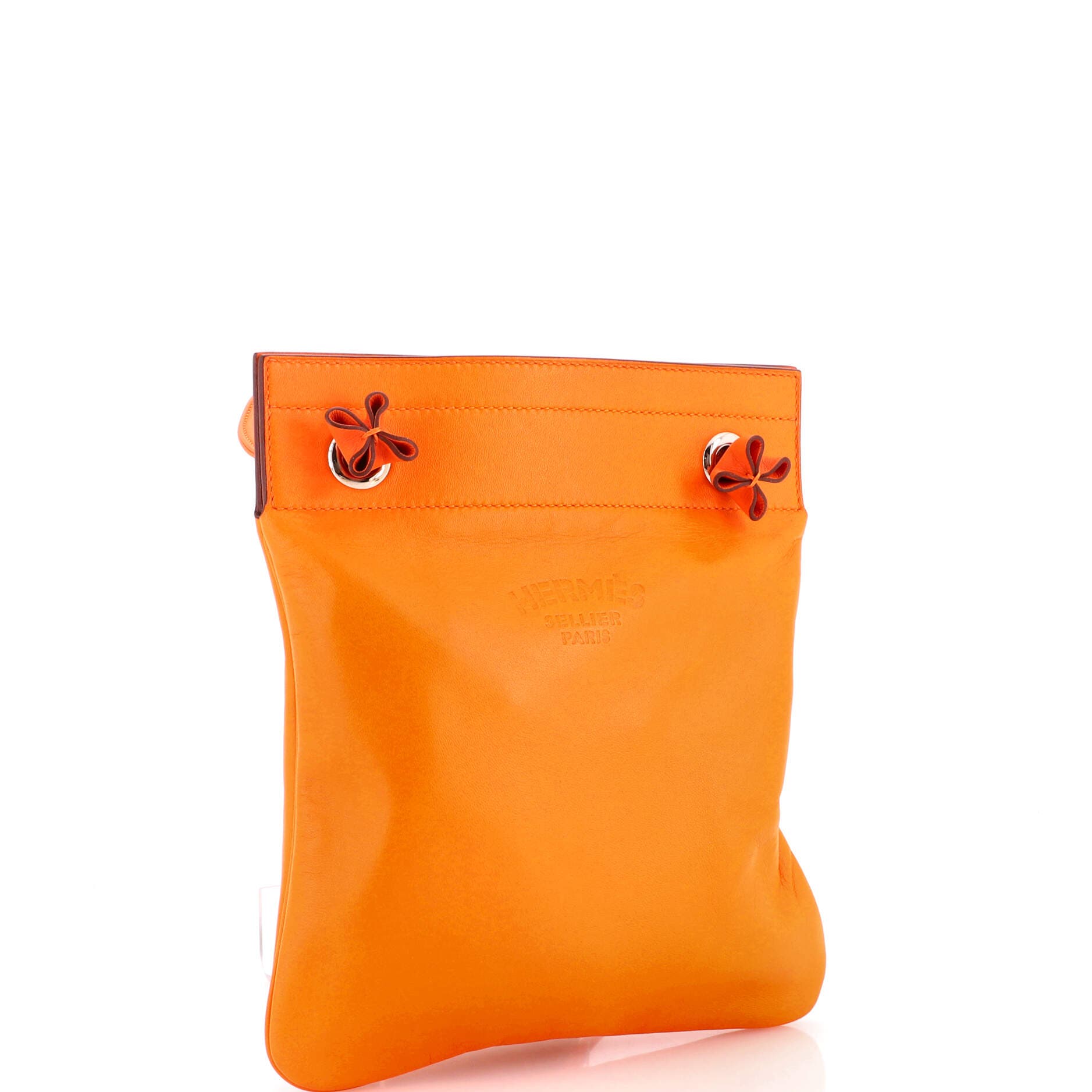 Aline Bag Milo Lambskin and Swift Mini, Alternate, color, Orange
