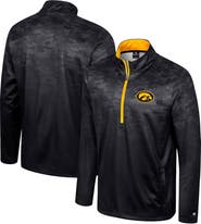 COLOSSEUM Men's Colosseum  Black Iowa Hawkeyes The Machine Half-Zip Jacket