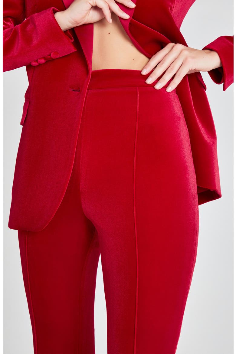 Beatrice Flare Leg Trousers, Alternate, color, RED