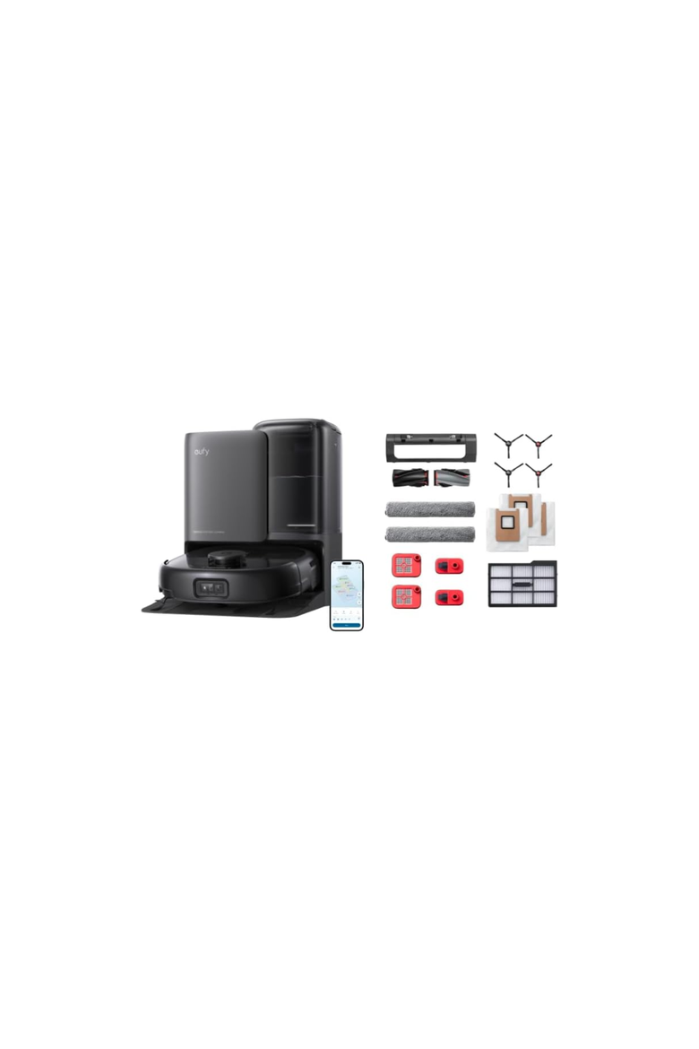 E25 Omni Robot Vacuum and Official Replacement Parts Kit, Main, color, Black