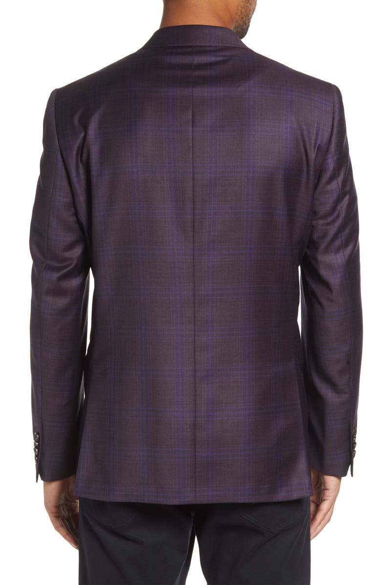 Ted Baker London Jay Slim Fit Plaid Sport Coat, Alternate, color,