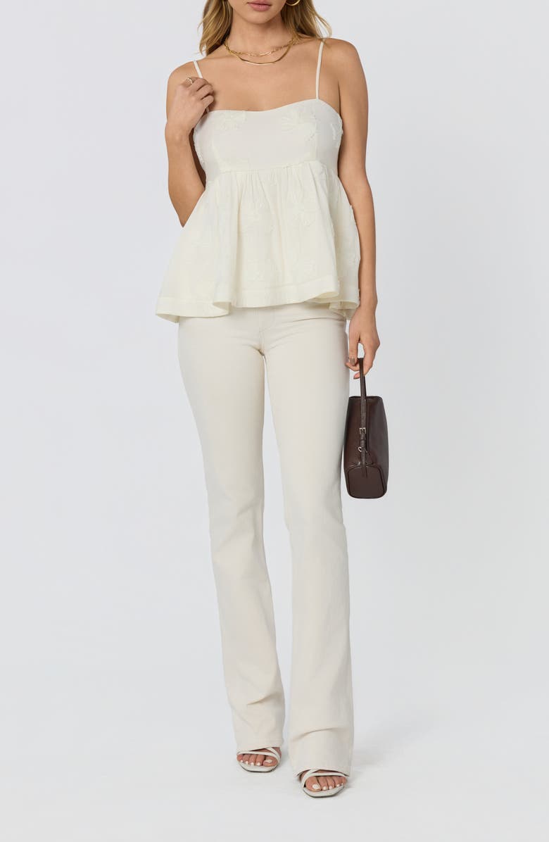 ASTR the Label Zoe Babydoll Top, Alternate, color, Cream