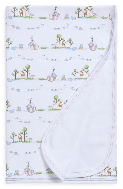 Noah's Print Pima Cotton Blanket