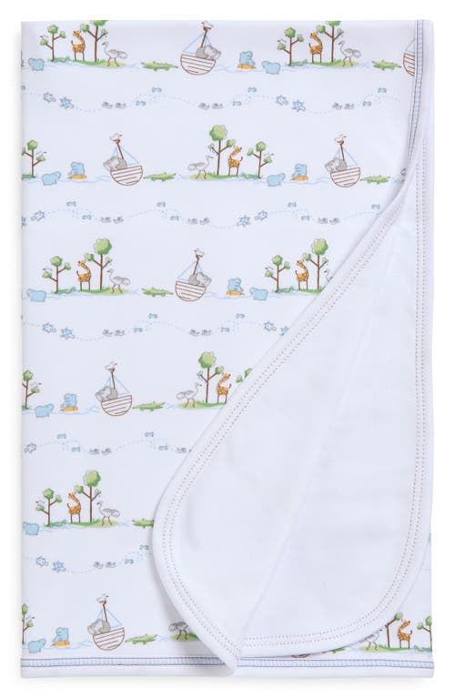 Kissy Kissy Noah's Print Pima Cotton Blanket In Multi