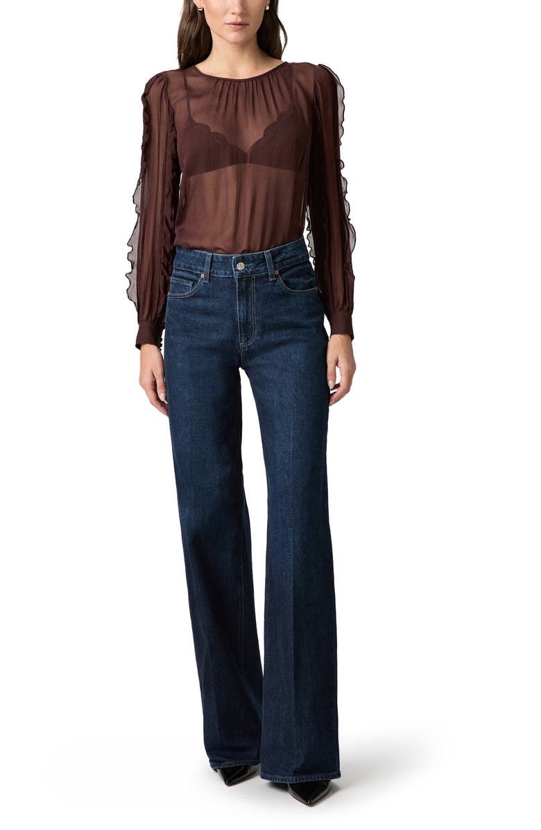 PAIGE Sasha High Waist Wide Leg Jeans, Alternate, color, Dwell