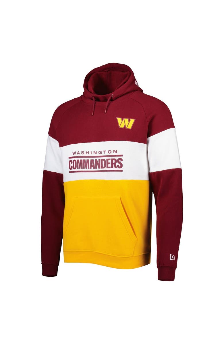 New Era Men's New Era Gold Washington Commanders Colorblock Current Pullover Hoodie, Alternate, color, Gold