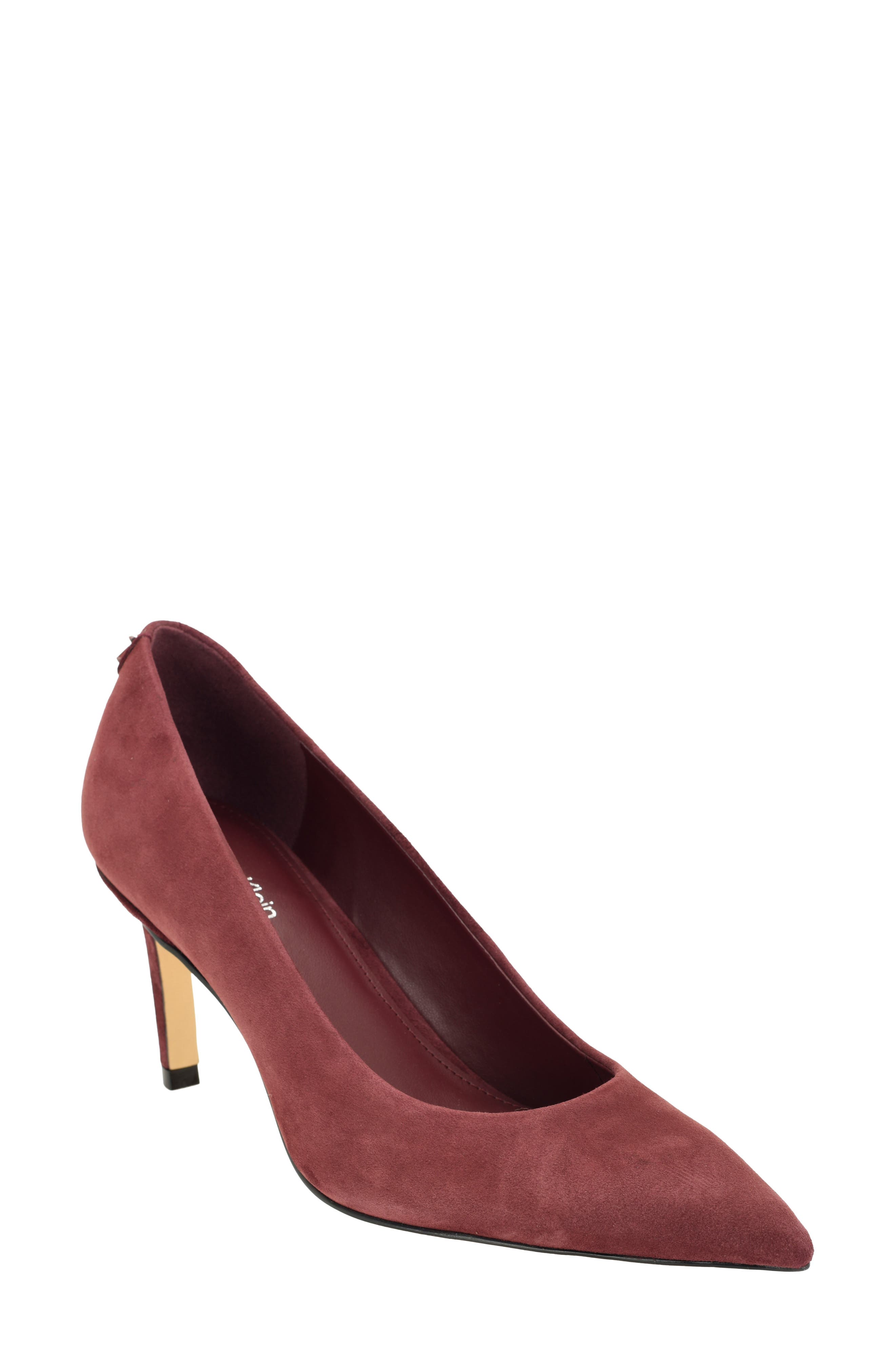 DARK RED SUEDE