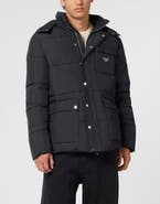 PHILIPP PLEIN Nylon Puffer Jacket Gothic Plein Men