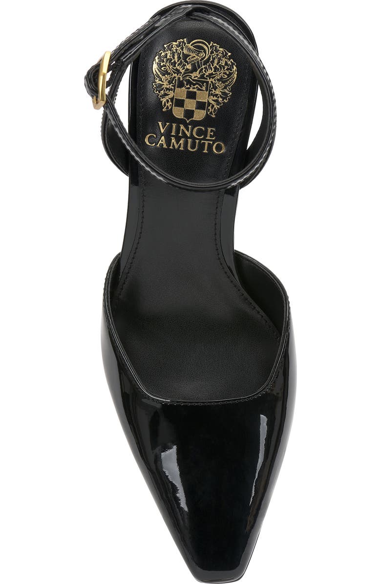 Vince Camuto Galees Ankle Strap Pump, Alternate, color, Black Patent