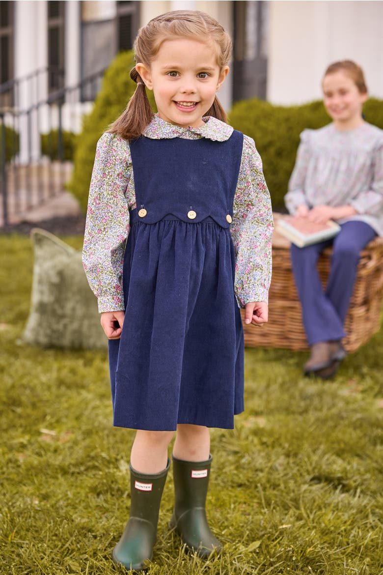 Kids' Button Panel Jumper, Alternate, color, Navy Corduroy