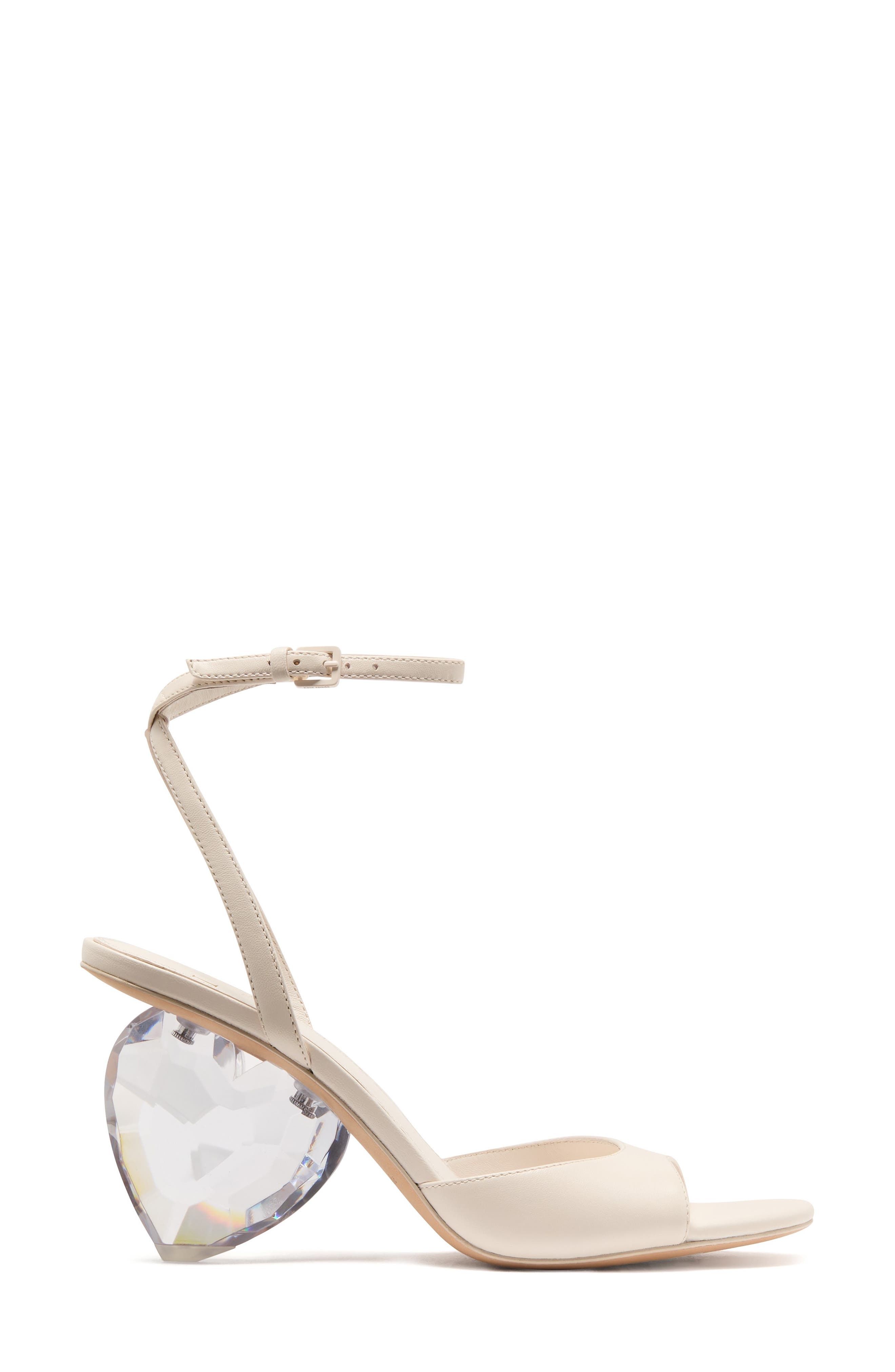 Kate Spade New York heart ankle strap sandal, Alternate, color, Cream