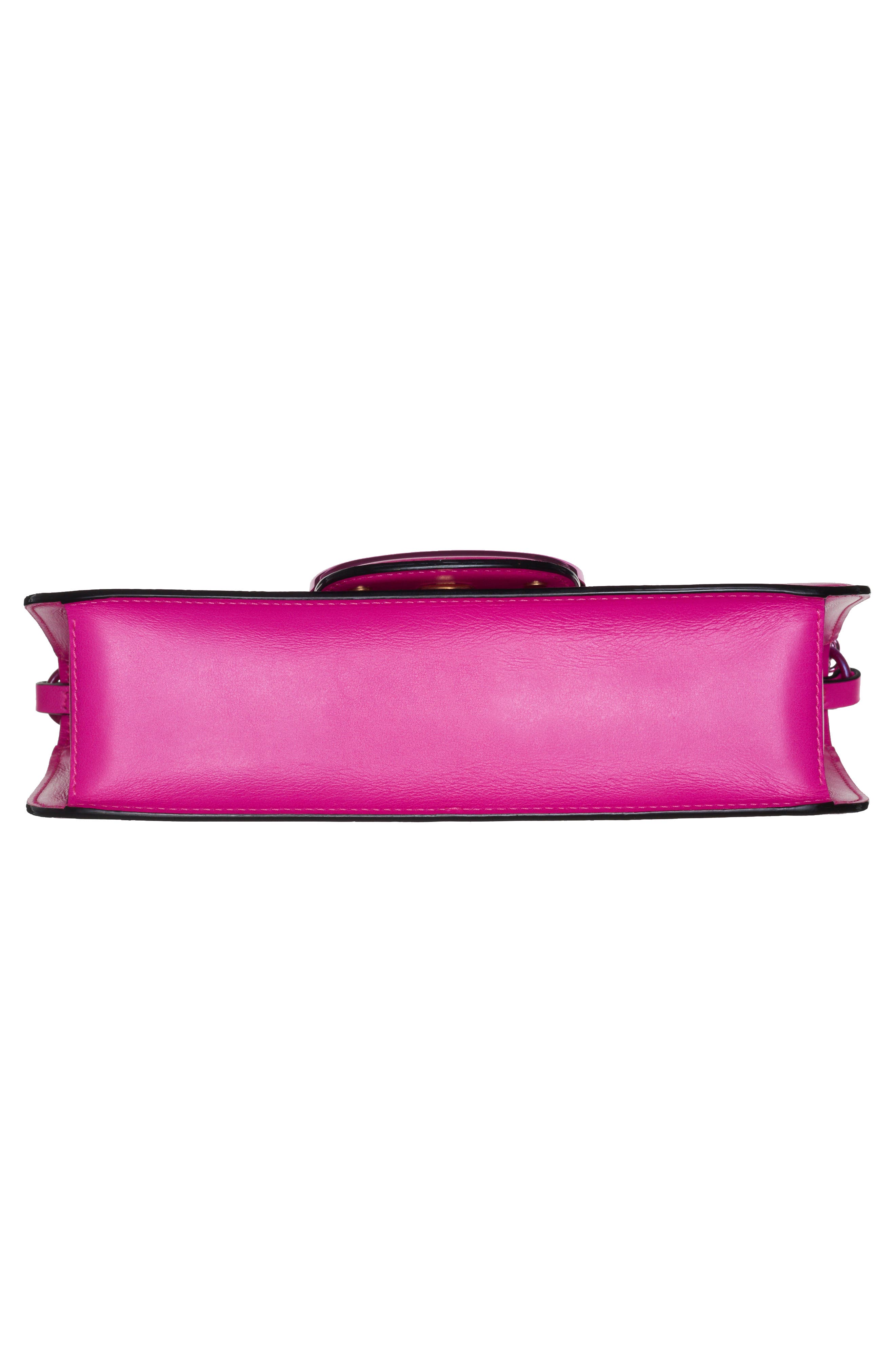VLOGO Signature Leather Shoulder Bag, Alternate, color, UWT PINK PP