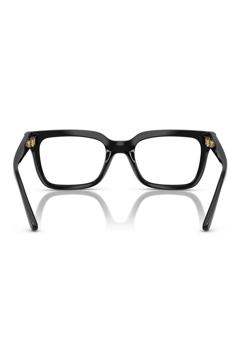 52mm Pillow Optical Glasses, Alternate, color, BLACK