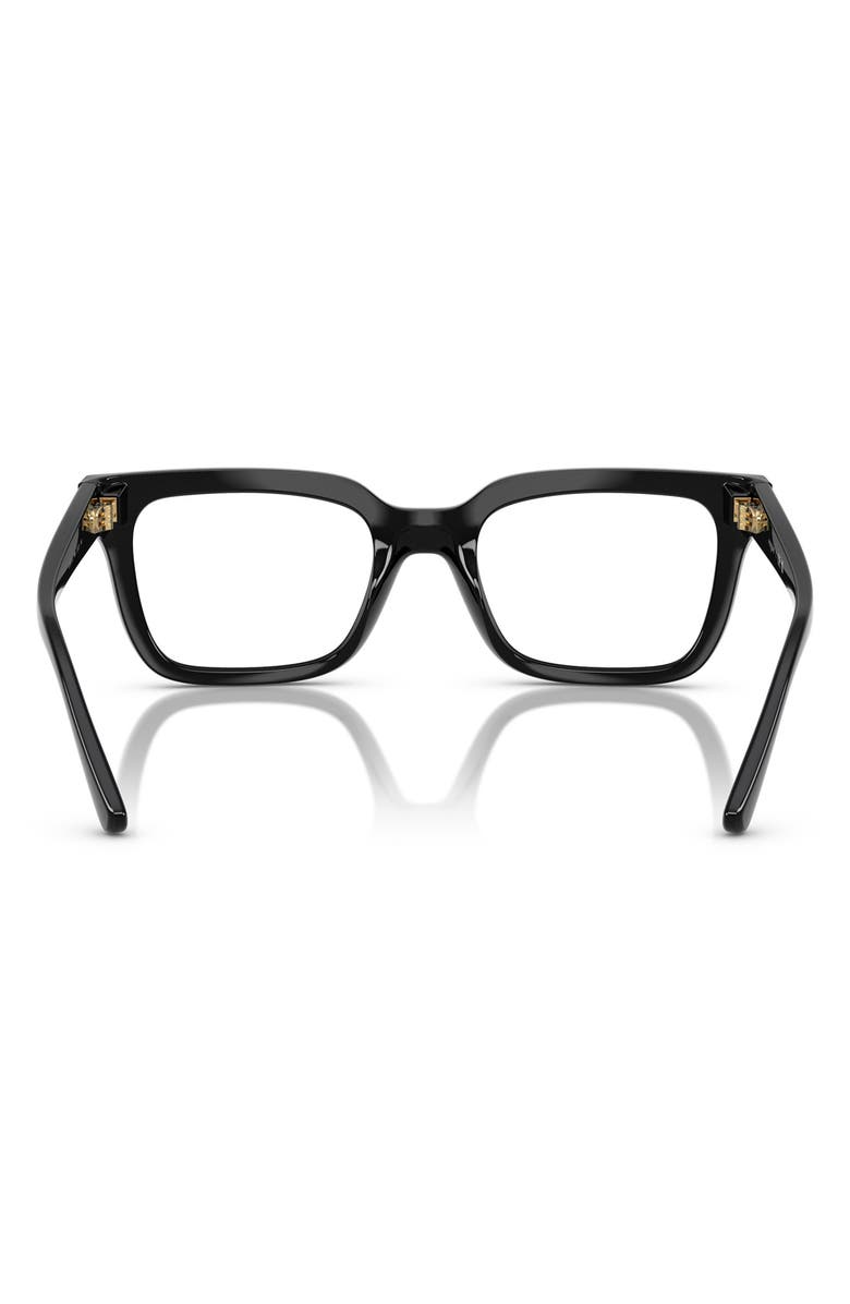 VOGUE 52mm Pillow Optical Glasses, Alternate, color, Black