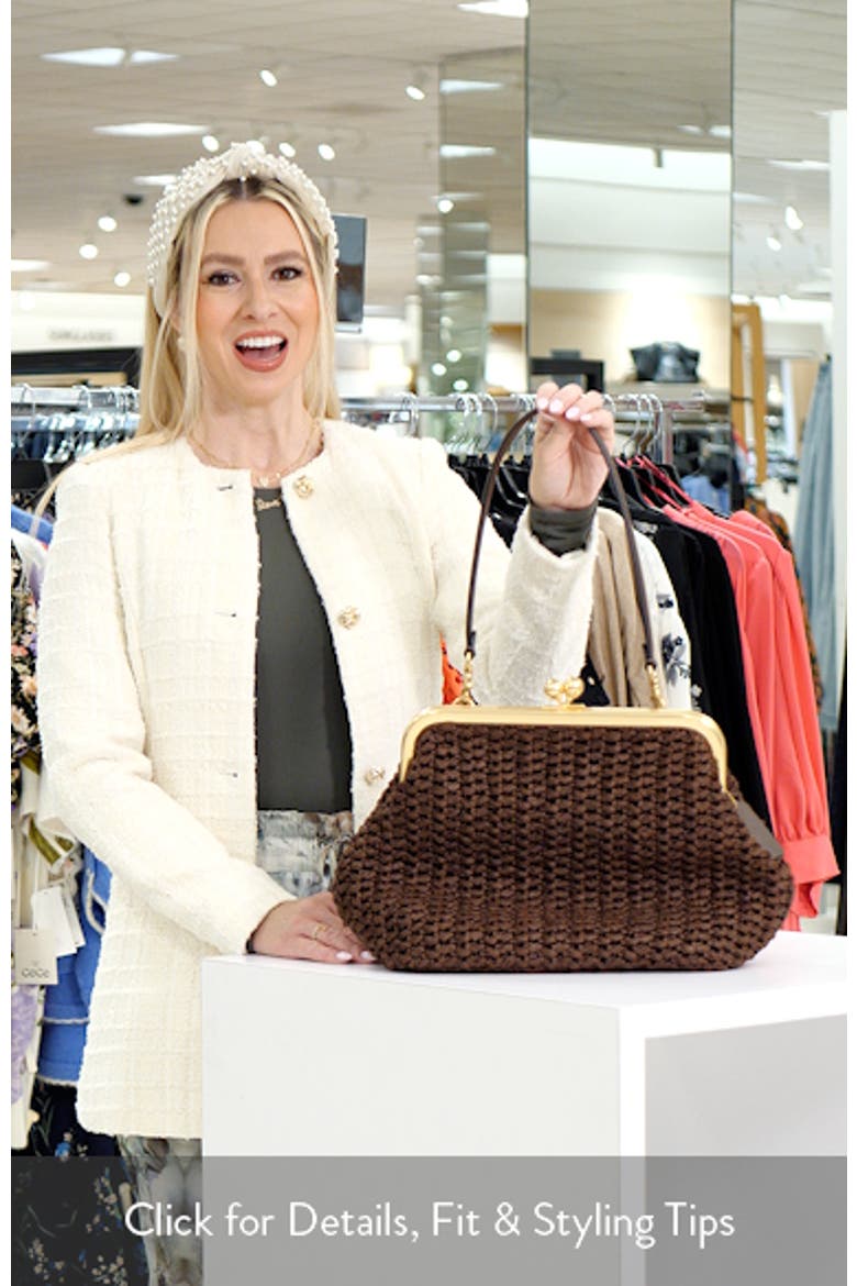 Large Kisslock Woven Straw Frame Bag (Women) | Nordstrom