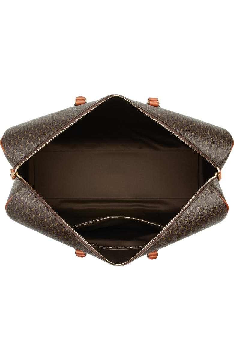 Saint Laurent Le Monogramme Coated Canvas Duffle Bag, Alternate, color,