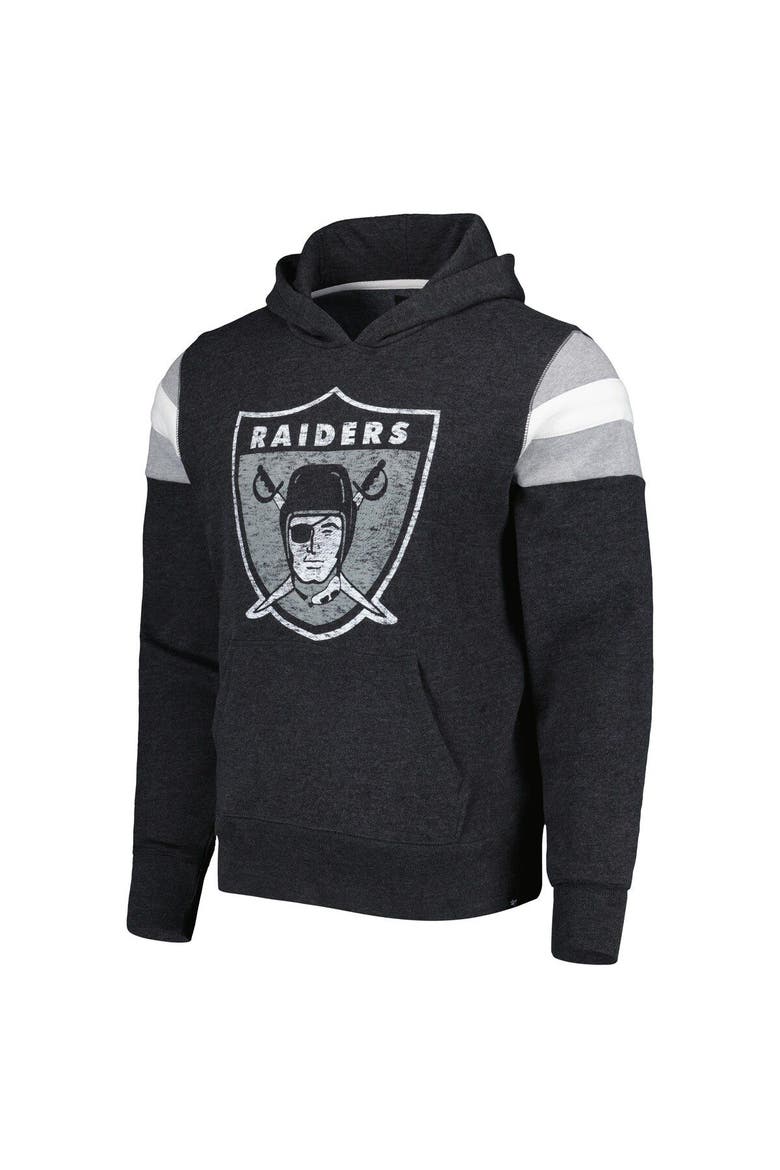Men's '47 Black Las Vegas Raiders Legacy Premier Nico Pullover Hoodie, Alternate, color, Black
