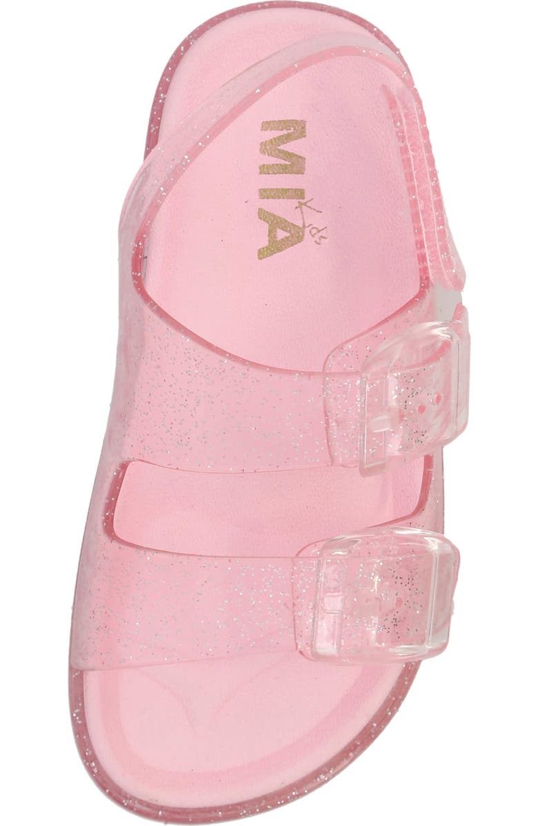 MIA Kids' Lolli Clear Glitter Sandal, Alternate, color, Pink