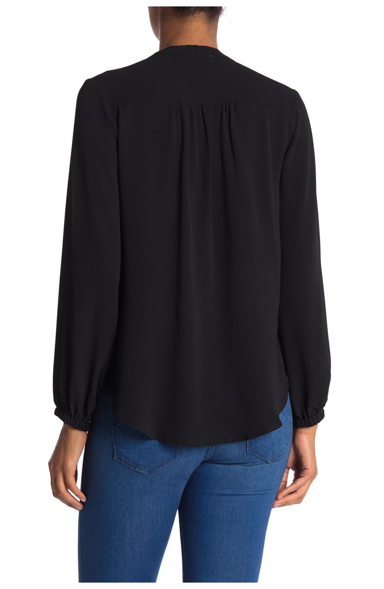 All in Favor Split Neck Long Sleeve Blouse, Alternate, color, 