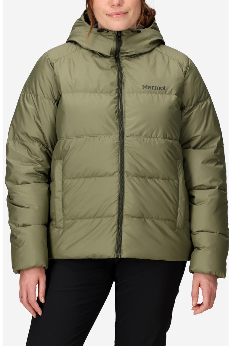 Guides 700 Fill Power Down Water Repellent Jacket, Main, color, OLIVE GROVE